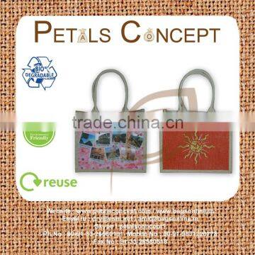 Jute bag with attractive picture