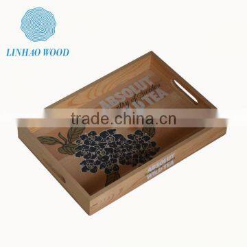 Individual wooden fruit tray