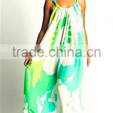 Modern Elegant Long Draw String Dress