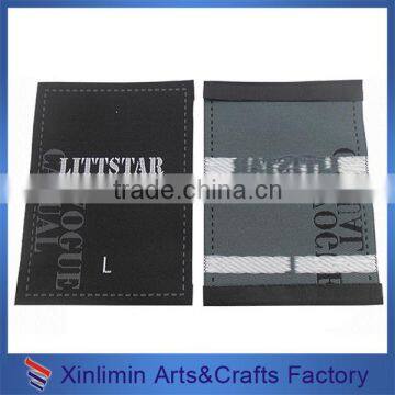 2016 New manufactured woven logo fabric label