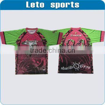 custom Dye Sublimation men volleyball Jersey Garment 100% polyester