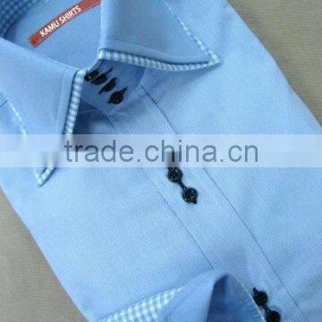 Latest design men shirt/high collar shirt/double collar shirts/luxury men shirts