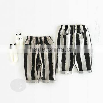 2017 wholesale summer ultrathin casual stripe long pants for baby boy