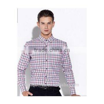 Men's Check Cotton Shirt Slim Fit Shirt HOT! MSRT0044 photo-2
