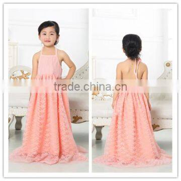 2016 latest designs champagne kid tutu dance style fancy high quality flower baby girls party night dress design