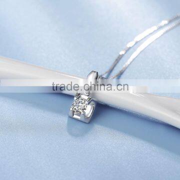 Simple Diamond White Gold Necklace photo-2