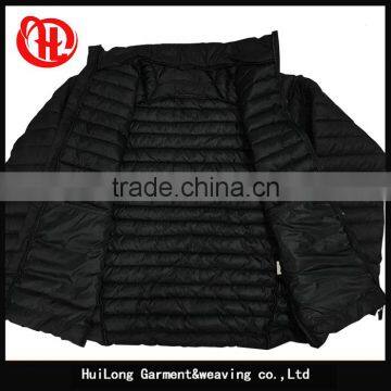 Light Weight Black Color Men Nylon Winter Jacket Zip up photo-3