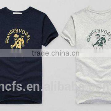 Gold Foil Printing Man T Shirt Wholesale photo-2