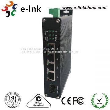 Industrial 4-port 10/100/1000BASE-T + 1-port 1000BASE SFP Ethernet Switch With PoE+ photo-3
