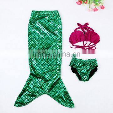 Swimmable Mermaid Tail Costume Swimwear Princess Mermaid Bikini Swimsuit