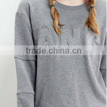 Female Hemp Grey Sets Round Collar Fleece photo-2
