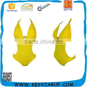 Women bikini in Light Yellow Color