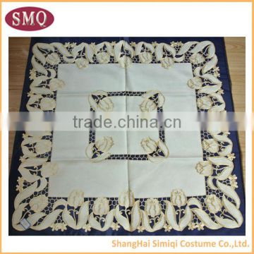 hot selling new design embroidery elegant wedding tablecloths