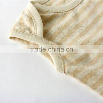 Wholesale 100% Organic Cotton Sleeveless Infant Onesie Baby Clothes Custom Logo photo-5
