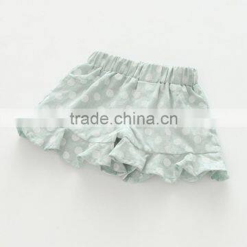 Summer Polka Dots Lace Cotton Girls Casual Shorts Kids photo-4