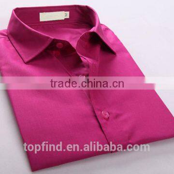 Wholesale manufacturer rosy color dress men shirts in China