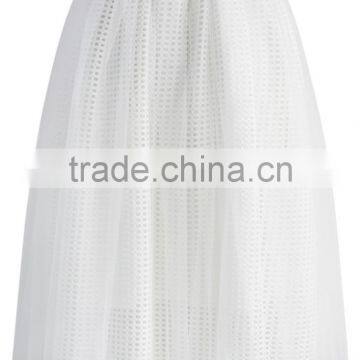 2016 Guangzhou Shandao Factory Custom Summer Women High Fashion White Ruffle Knee Length Tulle Tutu Skirt photo-5