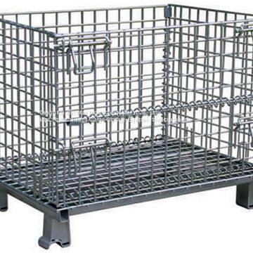 Industrial Rigid Wire Mesh Container Collapsible For Storage