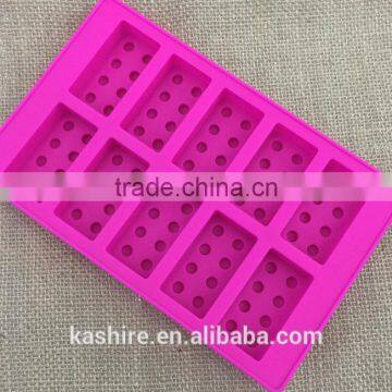 High Quantity Eco-friendly Safty Lego Blocks Shape Silicone Chocolate Mould,soap Mold,diy Cake Mould photo-2