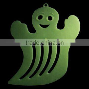 Glow in Dark Luminous Fluorescent Halloween Party Hanging Decoration Plastic Skull Tomb Ghost Hanging Decoration photo-4