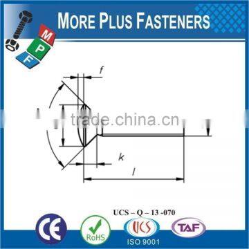Made in Taiwan DIN 964 M5x40 Slotted Raised Countersunk Head Screw A4 Stainless Steel