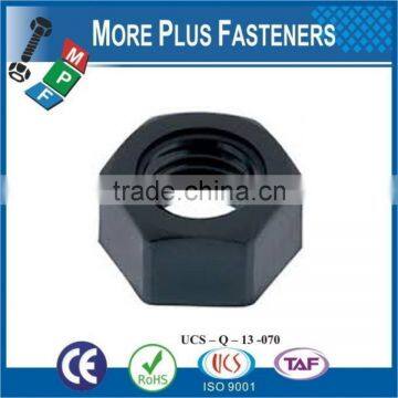 Made in Taiwan Metric Black Nylon Hexagonal Plastic Nut