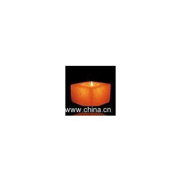 Natural Crystal Salt Candle Holder