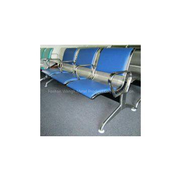 3 Seater Black Cushion Public Furniture Waiting Chair photo-2