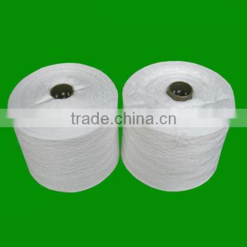 100% raw white spun polyester yarn 50/2 sewing thread