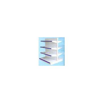 OEM 4 Tier Double Back Plate Steel Supermarket Shelf