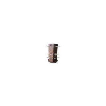 Brown Spinner Display Racks Rotating Turntable with Hooks ENSP016 for hanging