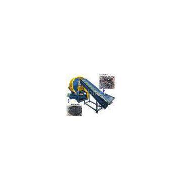 Two Roll Mill Shredder Tyre Recycling Equipment High Output Portable