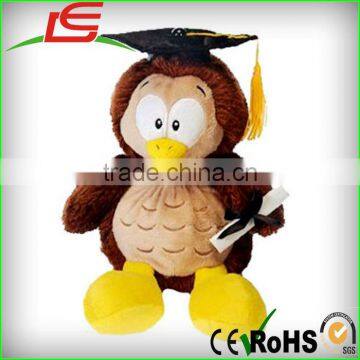 CUTE GRADUATION OWL PLUSH STUFFED TOY