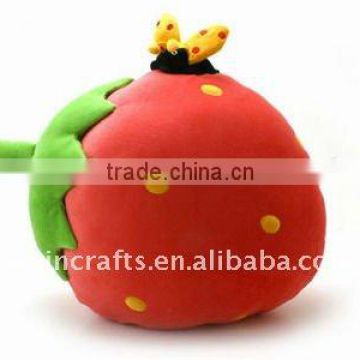 fruit peach worn plush toys