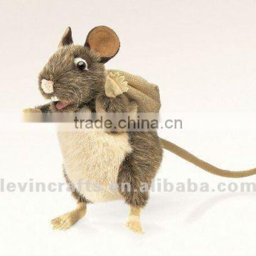 Pack Rat puppet, new FOLKMANIS plush hand puppets CUTE!