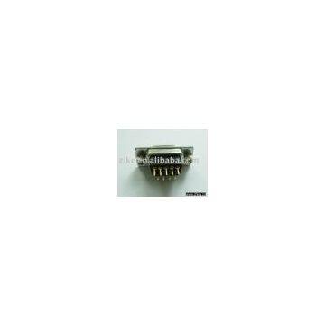 D-SUB HDP connector with higher insulator and nut on the panel