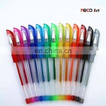 Non-toxic Plastic Multi Color Glitter Gel Pen Set of 12 24 30 48