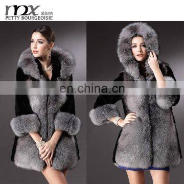 Fahion women winter coats faux mink fur coat wholesale