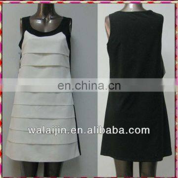 Middle-aged Ladies' Tiered Dress