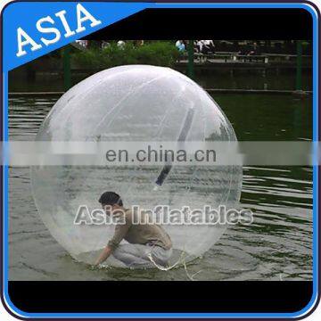Custom High Quality Inflatable Floating water walking ball with color strip for Inflatable Pool Toys