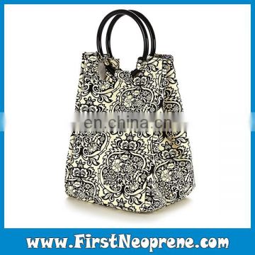 Elegant Classical Printing Large Size Neoprene Huge Lunch Tote Bag