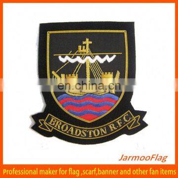 2015 high quality custom embroidered badge