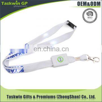 Promotional LED Flashing Lanyards LED Glowing Printing Lanyards photo-2