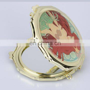 High quality rose gold makeup mirror pocket mirror for Christmas gift