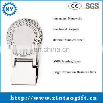 Factory price stainless steel money clips with customized logo