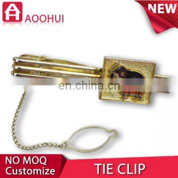 Hot sell die casting souvenir tie clips tie pin