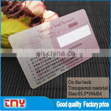 Good Quality Transparent Material Pvc Business Card photo-4