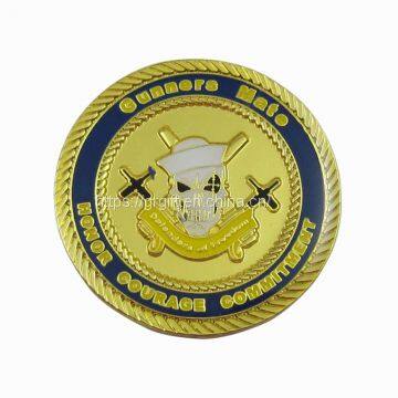 Grgifts Promotion Gold Plated Cheap Custom Challenge Metal Coin For Sale