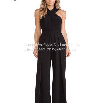 Gorgeous Sleeveless Black Women’s Long Jumpsuit