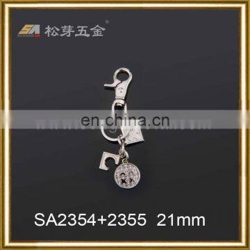 High Quality Lobster Claw Trigger 21mm Round Swivel Eye Bolt Zinc Casted Snap Hooks for key ring